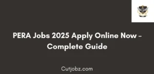 PERA Jobs 2025 Apply Online Now Latest Government Vacancies