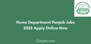 Home Department Punjab Jobs 2025 Apply Online Now