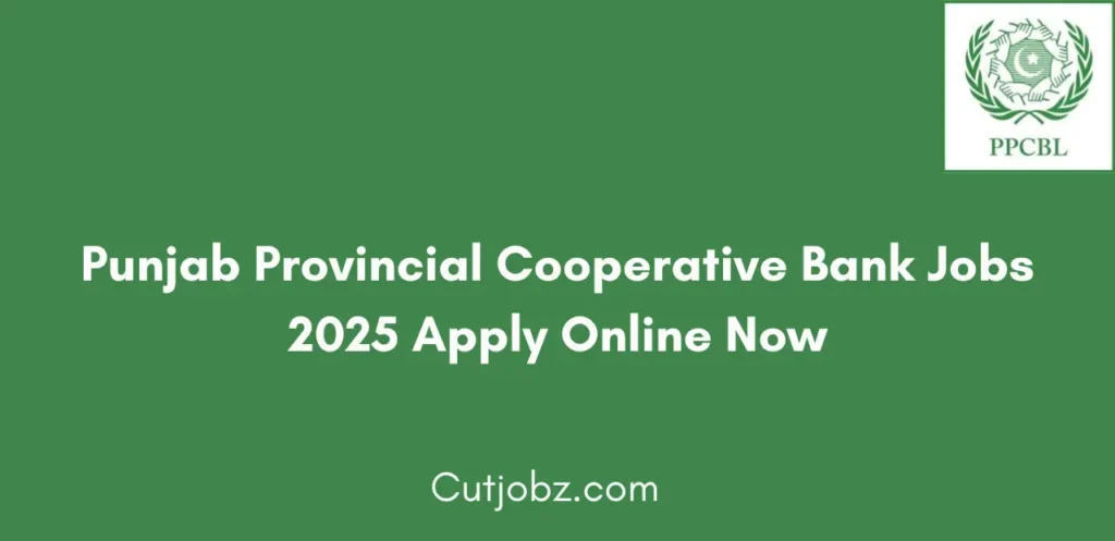 Punjab Provincial Cooperative Bank Jobs 2025 Apply Online Now