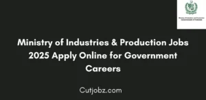 Ministry of Industries & Production Jobs 2025 Apply Online